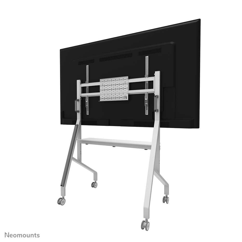 Neomounts FL50-525WH1 Support au sol mobile pour écran 55-86" - étagère multimédia incluse - installation rapide - TÜV